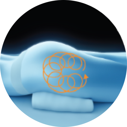 Illustration of a treatment path on the outer thigh for PicoSure Pro laser treatment in London